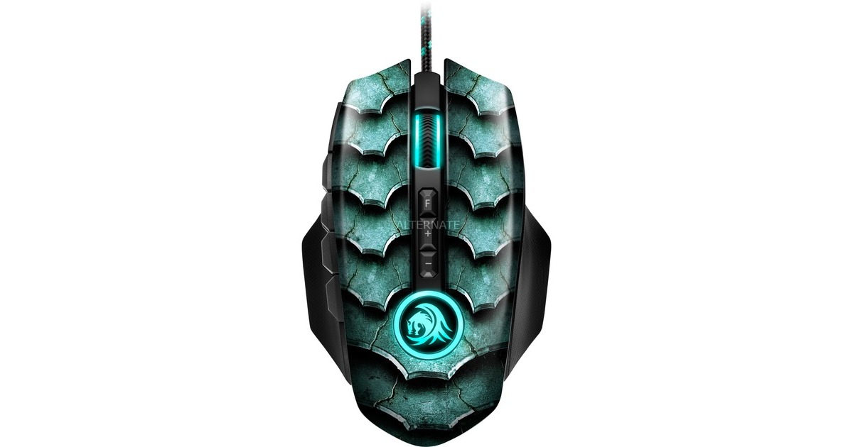 Sharkoon Drakonia II, Gaming-Maus(grün/schwarz)