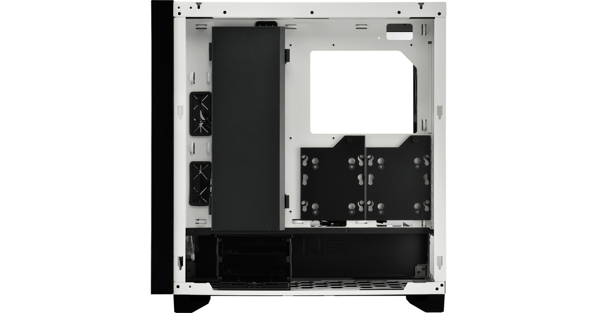 Sharkoon ELITE SHARK CA300H White, Big-Tower-Gehäuse(weiß, 2x gehärtetes Glas)