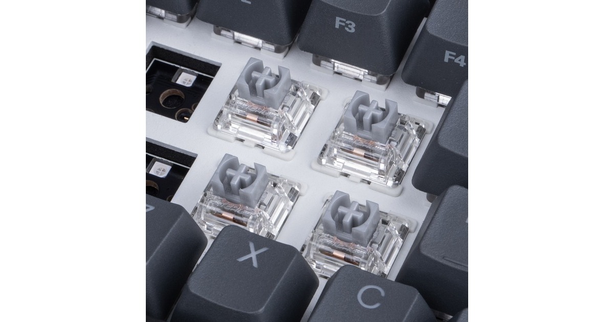 Sharkoon Gateron Pro 2.0 Silver Switch-Set, Tastenschalter(silber/transparent, 35 Stück)