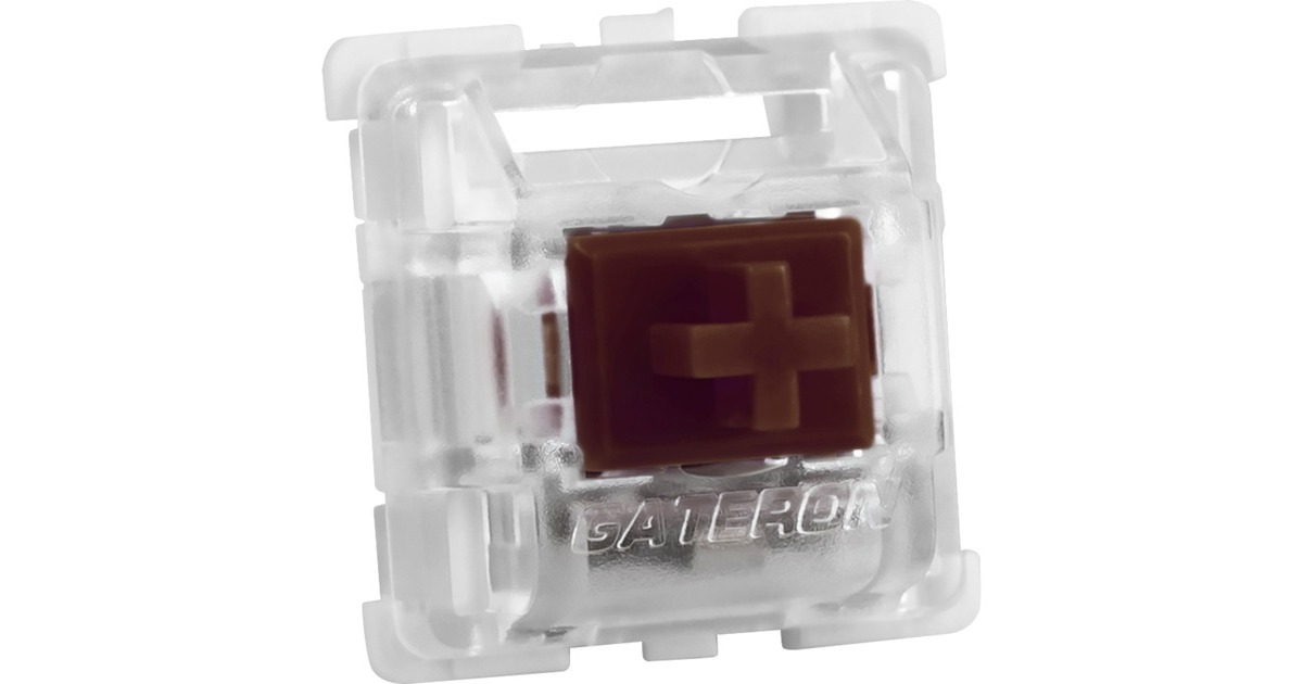 Sharkoon Gateron Pro Brown Switch-Set, Tastenschalter(braun/transparent, 35 Stück)