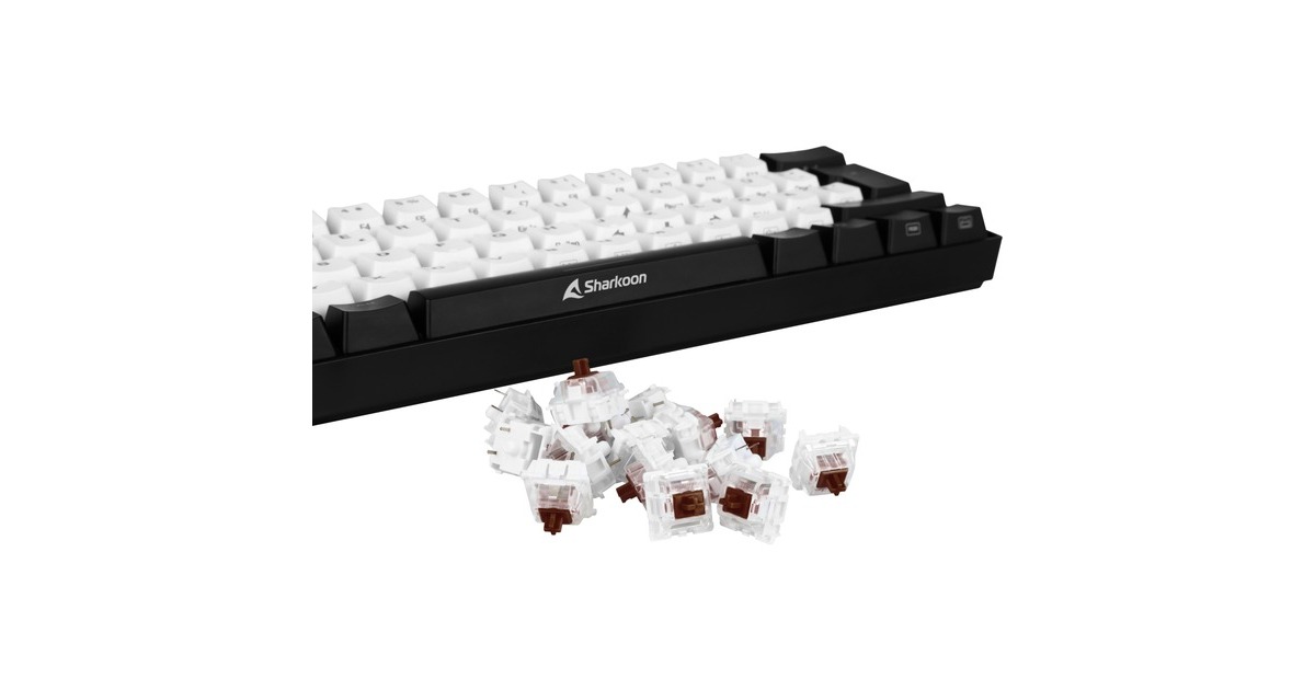 Sharkoon Gateron Pro Brown Switch-Set, Tastenschalter(braun/transparent, 35 Stück)