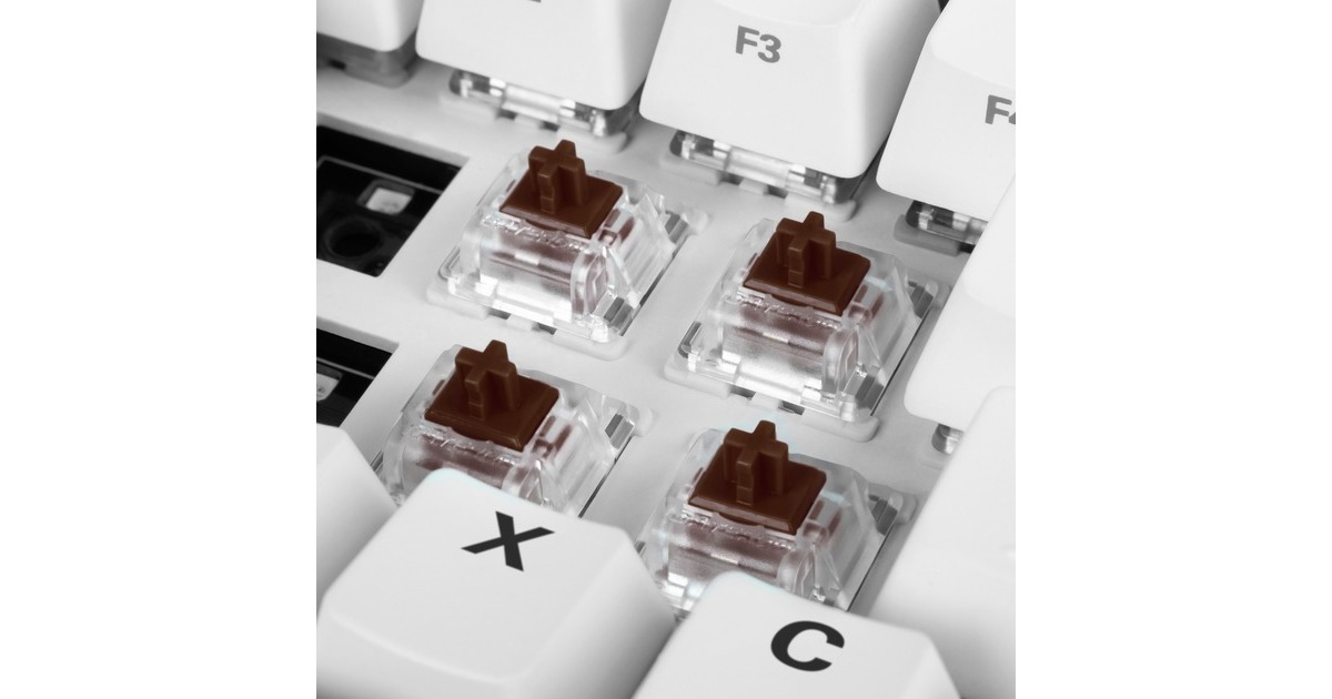 Sharkoon Gateron Pro Brown Switch-Set, Tastenschalter(braun/transparent, 35 Stück)