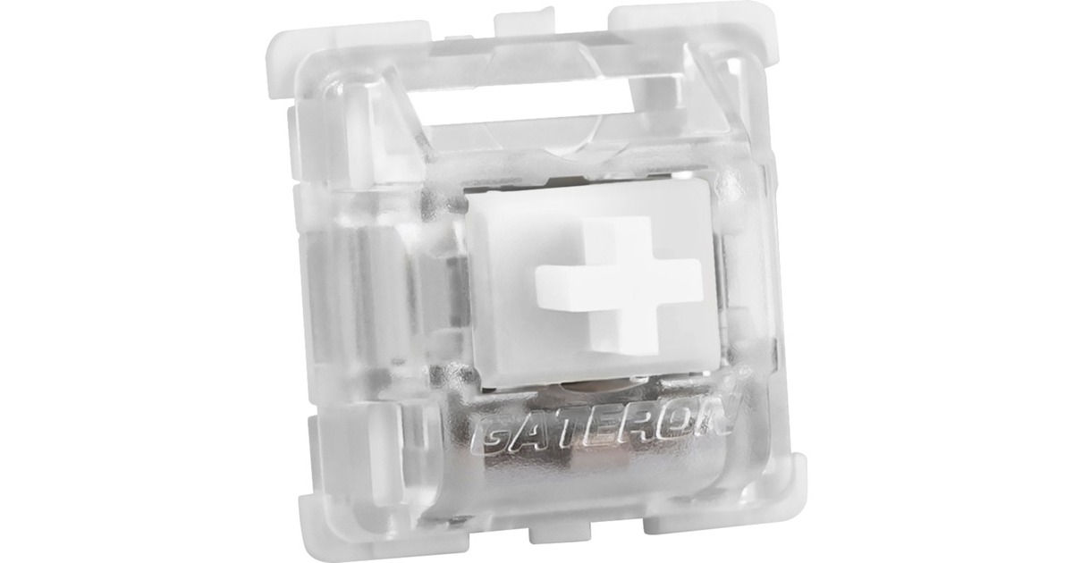 Sharkoon Gateron Pro White Switch-Set, Tastenschalter(weiß/transparent, 35 Stück)
