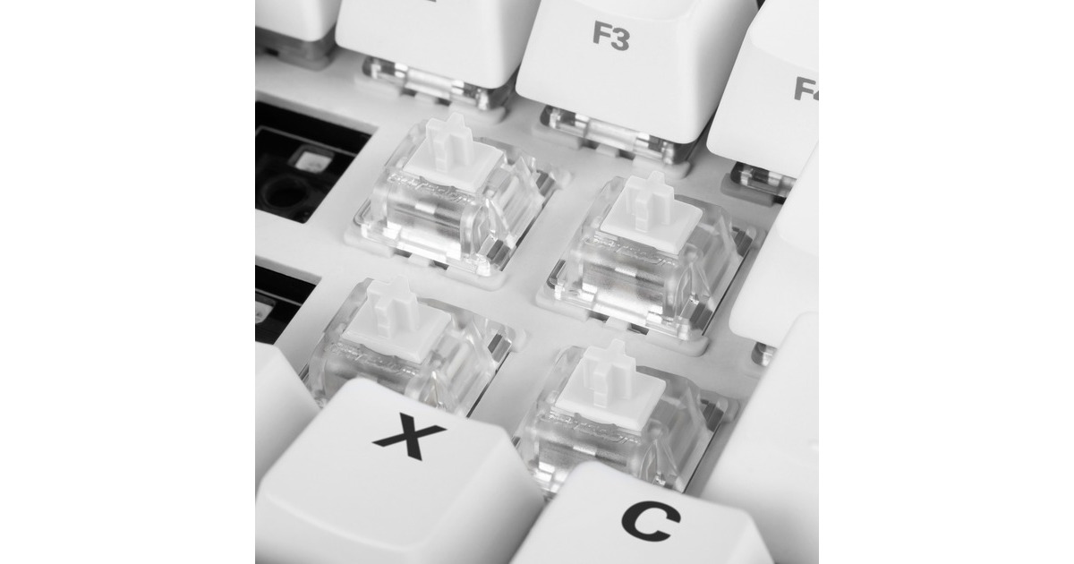 Sharkoon Gateron Pro White Switch-Set, Tastenschalter(weiß/transparent, 35 Stück)