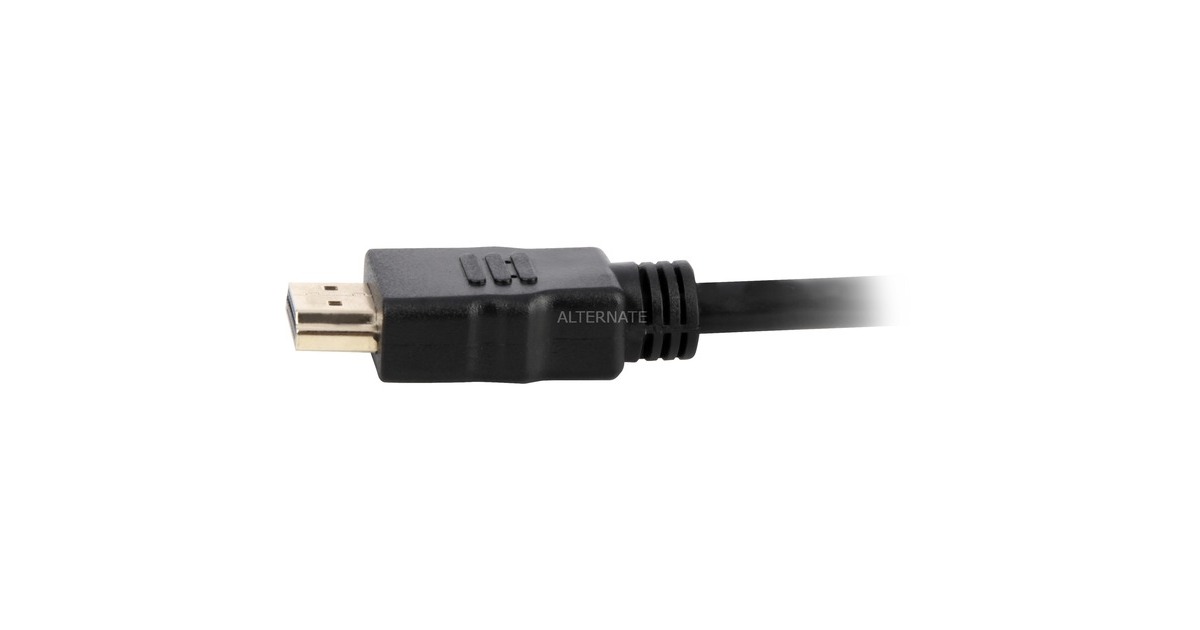 Sharkoon High Speed HDMI-Kabel mit Ethernet(schwarz, 3 Meter)