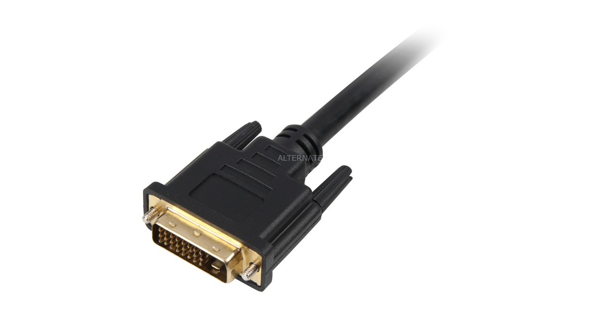 DVI-D (24+1)(schwarz, 1 Meter, Dual Link, 24+1)