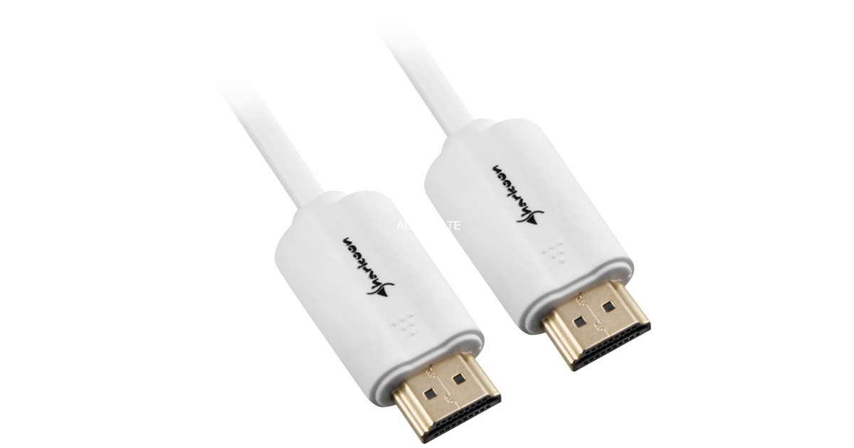 HDMI Stecker(weiß, 1 Meter, HDMI 2.0 4K)