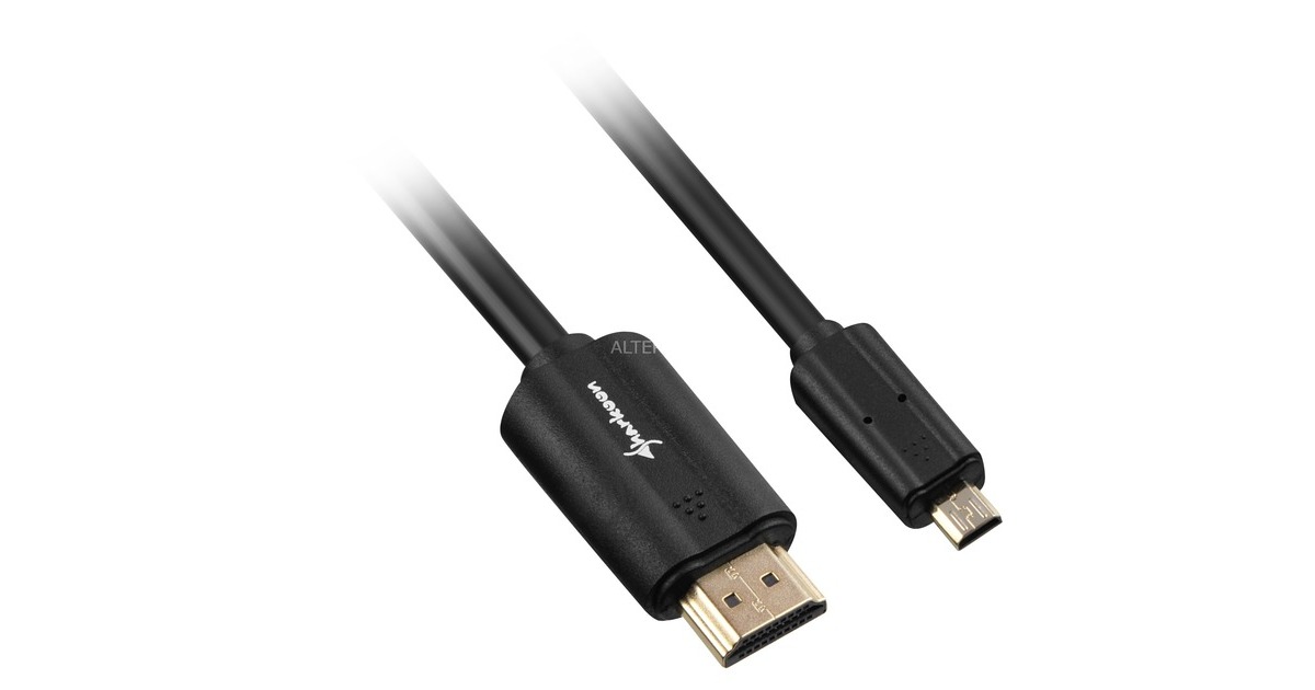 micro HDMI Stecker(schwarz, 1,5 Meter, HDMI 2.0 4K)