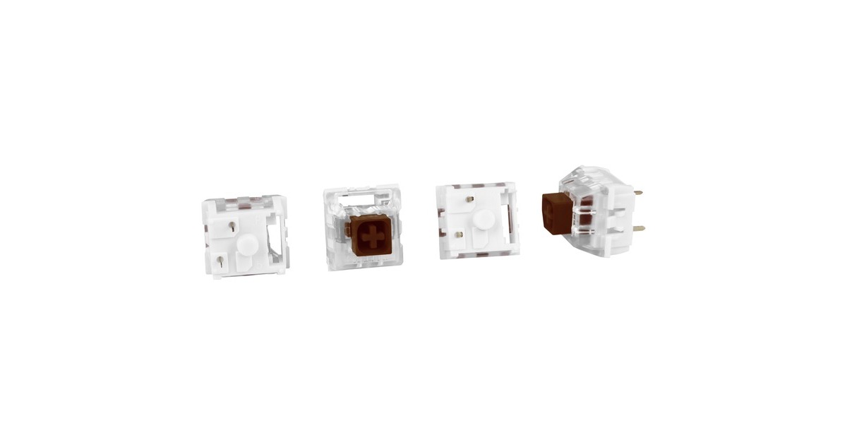 Sharkoon Kailh Box Brown Switch-Set, Tastenschalter(braun/transparent, 35 Stück)