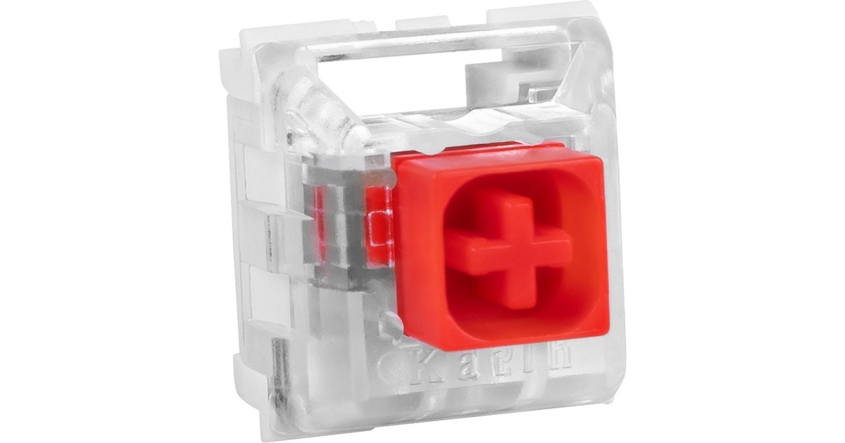 Sharkoon Kailh Box Red Switch-Set, Tastenschalter(rot/transparent, 35 Stück)