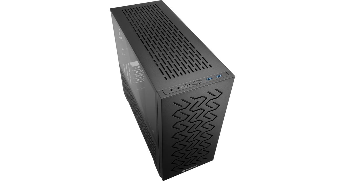 Sharkoon MS-Z1000, Tower-Gehäuse(schwarz, Seitenteil aus gehärtetem Glas)