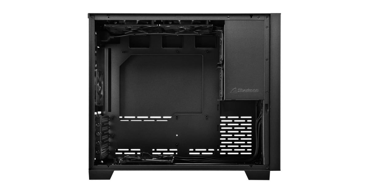 Sharkoon MS-Z1000, Tower-Gehäuse(schwarz, Seitenteil aus gehärtetem Glas)