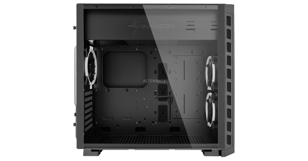 Sharkoon NIGHT SHARK RGB, Tower-Gehäuse(schwarz, Window-Kit)