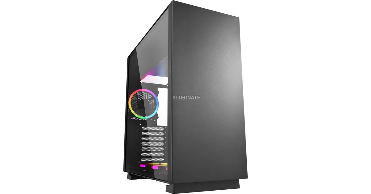 Sharkoon PURE STEEL RGB, Tower-Gehäuse(schwarz, gehärtetes Glas)
