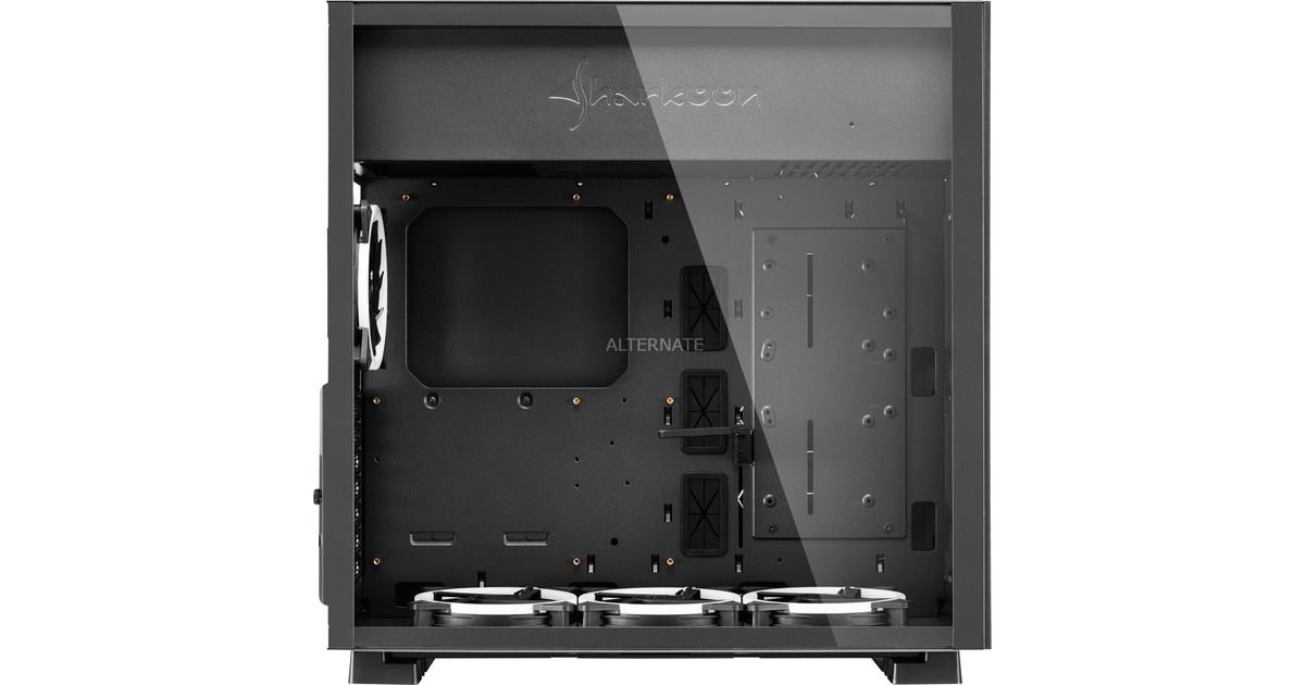 Sharkoon PURE STEEL RGB, Tower-Gehäuse(schwarz, gehärtetes Glas)