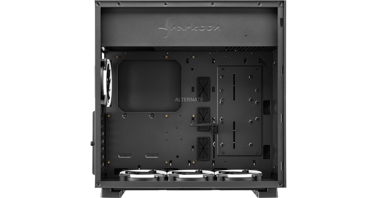 Sharkoon PURE STEEL RGB, Tower-Gehäuse(schwarz, gehärtetes Glas)