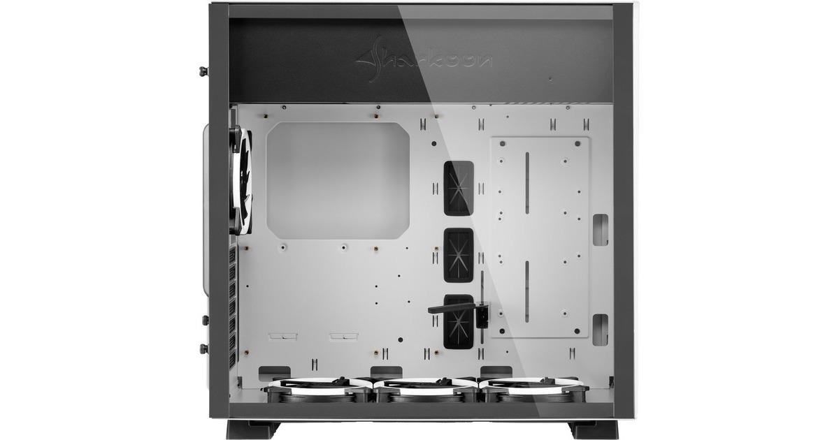 Sharkoon PURE STEEL White RGB, Tower-Gehäuse(weiß, gehärtetes Glas)