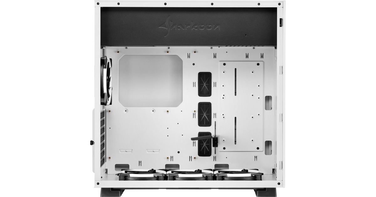 Sharkoon PURE STEEL White RGB, Tower-Gehäuse(weiß, gehärtetes Glas)
