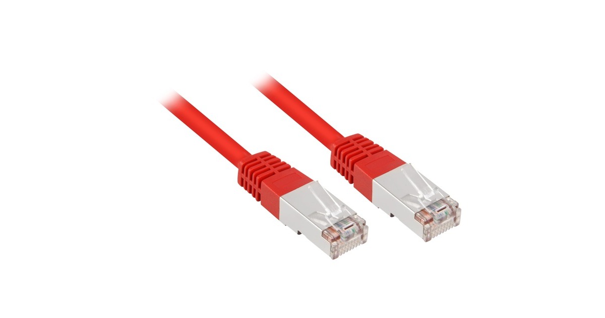 Sharkoon Patchkabel RJ45 Cat.5e SFTP(rot, 10 Meter)
