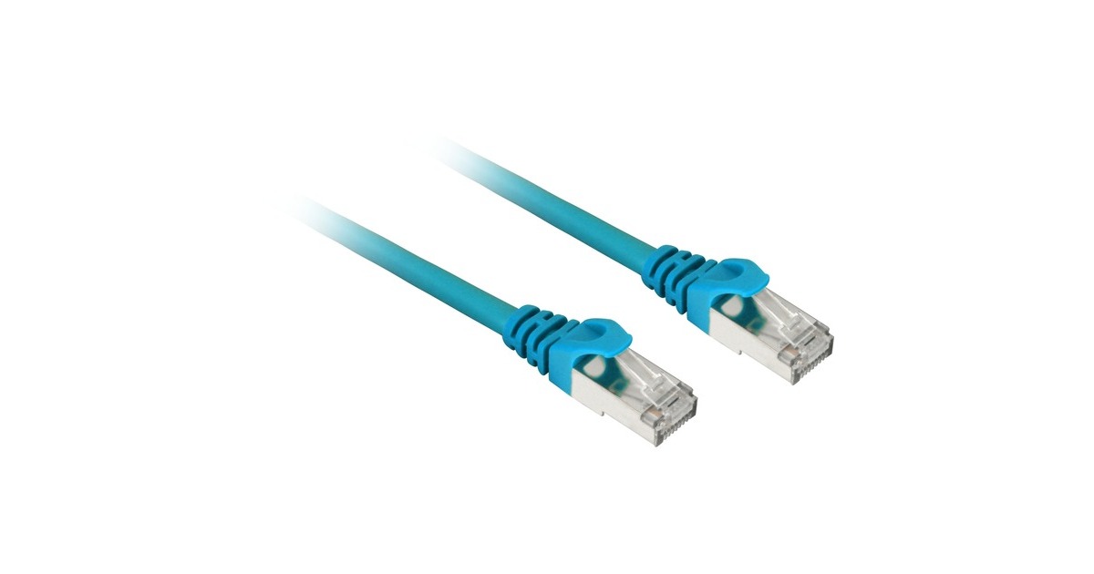 Sharkoon Patchkabel RJ45 Cat.6 SFTP(blau, 1 Meter)