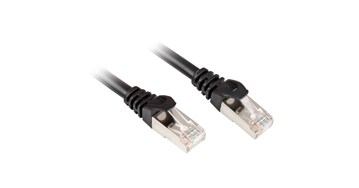 Sharkoon Patchkabel RJ45 Cat.6 SFTP(schwarz, 15 Meter)