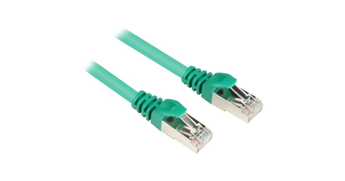 Sharkoon Patchkabel RJ45 Cat.6 SFTP(grün, 2 Meter)