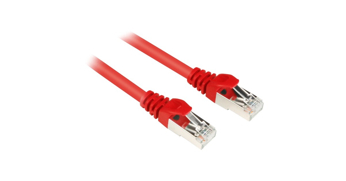 Sharkoon Patchkabel RJ45 Cat.6 SFTP(rot, 5 Meter)
