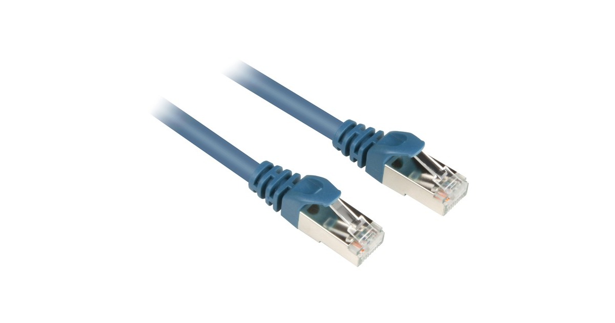 Sharkoon Patchkabel RJ45 Cat.6 SFTP(blau, 25 cm)