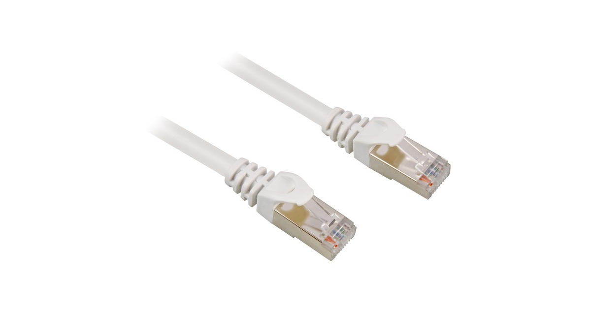 Sharkoon Patchkabel RJ45 Cat.6 SFTP(weiß, 50 cm)