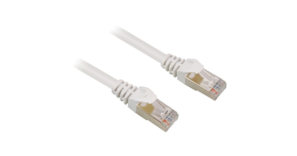 Sharkoon Patchkabel RJ45 Cat.6 SFTP(weiß, 20 Meter)