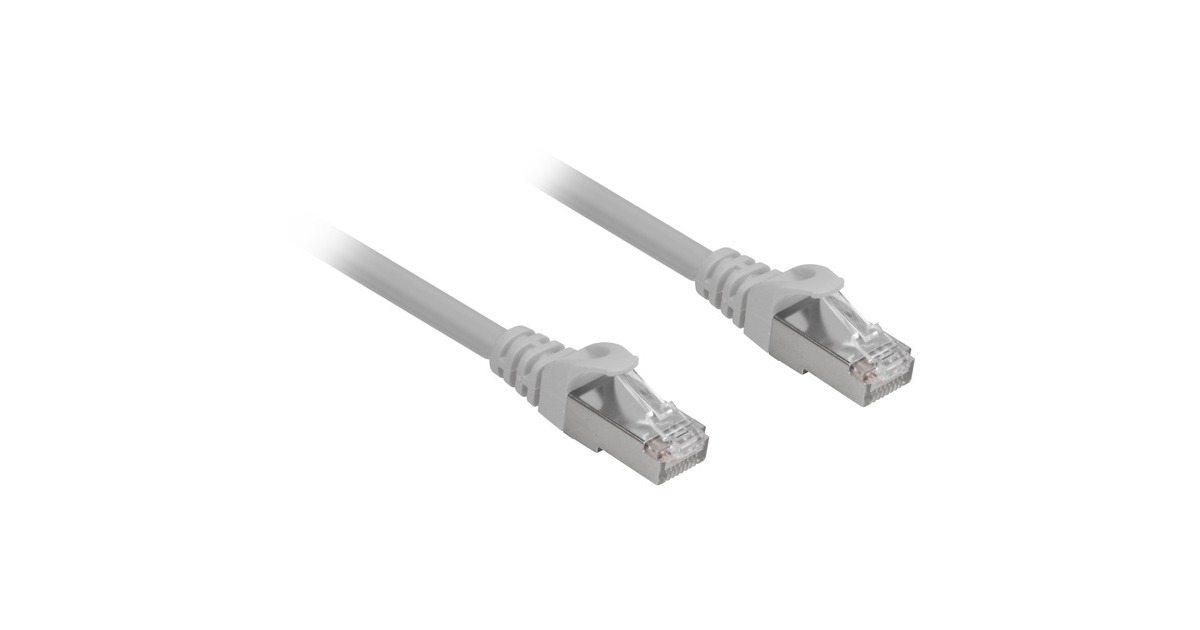 Sharkoon Patchkabel RJ45 Cat.6a SFTP(grau, 20 Meter, LSOH (Halogenfrei))