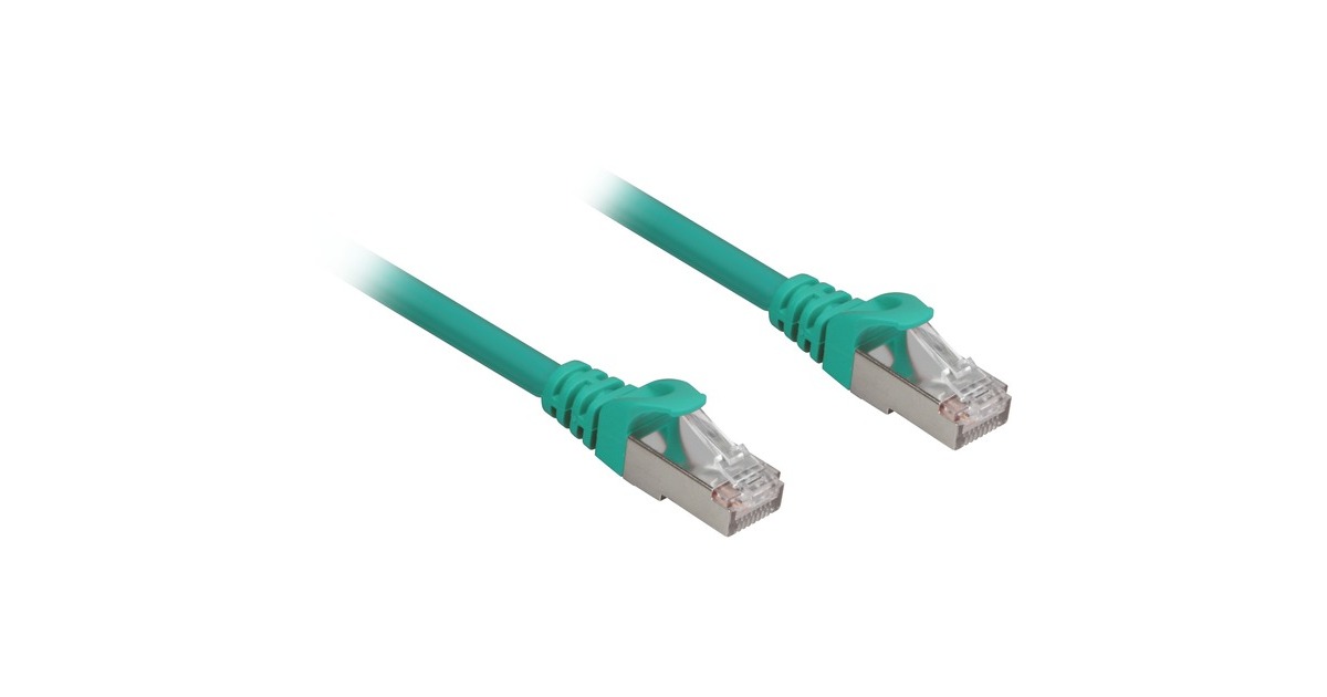 Sharkoon Patchkabel RJ45 Cat.6a SFTP(grün, 5 Meter, LSOH (Halogenfrei))