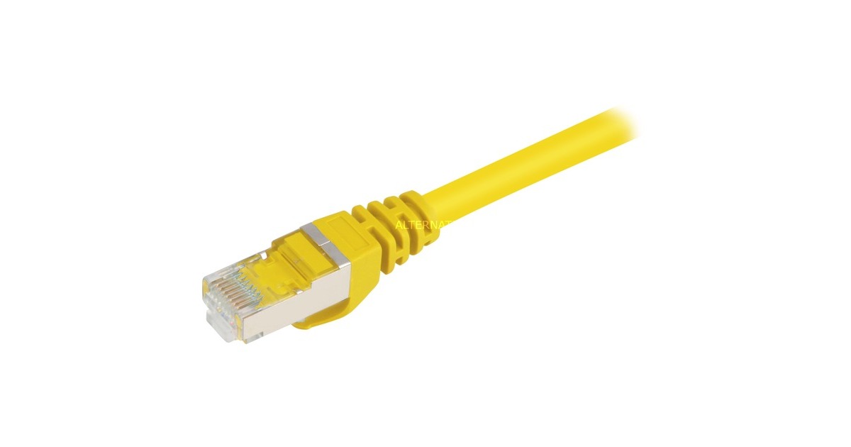 RJ45 Stecker CAT.6 S/FTP(gelb, 1,5 Meter)