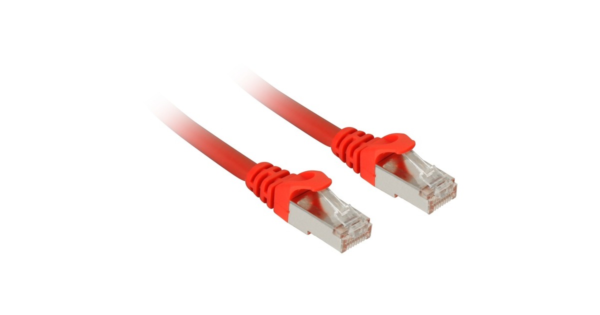 Sharkoon Patchkabel SFTP, RJ-45, mit Cat.7a Rohkabel(rot, 7,5 Meter)