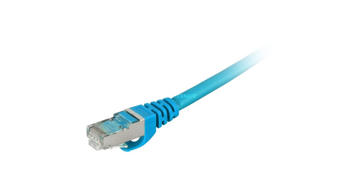 Sharkoon Patchkabel SFTP, RJ-45, mit Cat.7a Rohkabel(blau, 50cm)