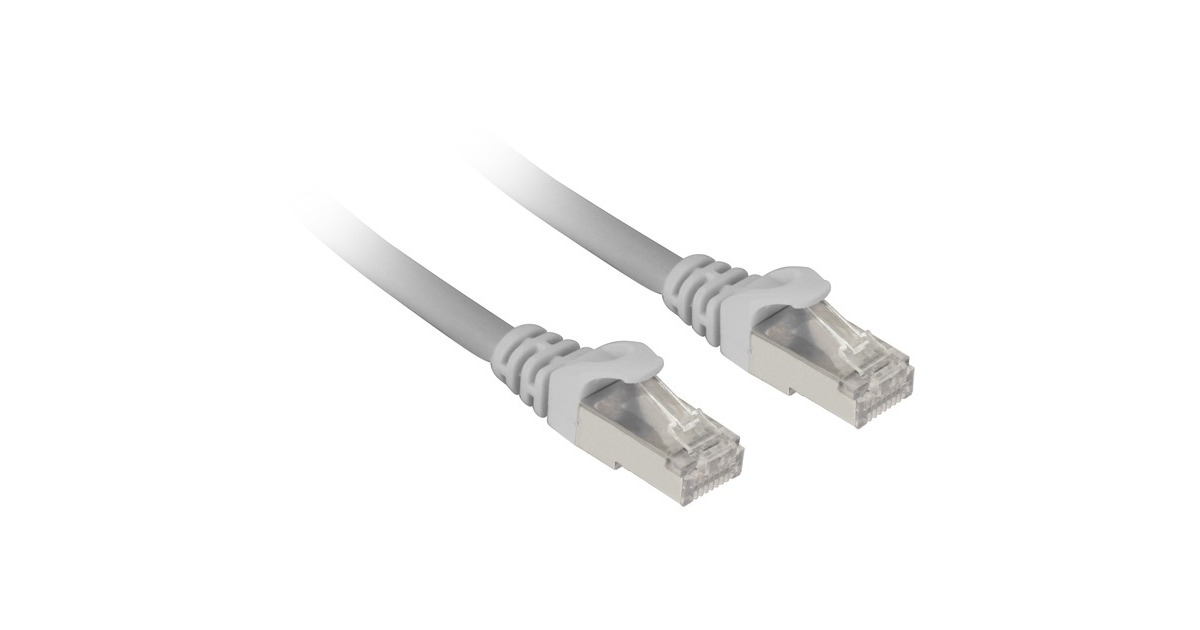 Sharkoon Patchkabel SFTP, RJ-45, mit Cat.7a Rohkabel(grau, 7,5 Meter)