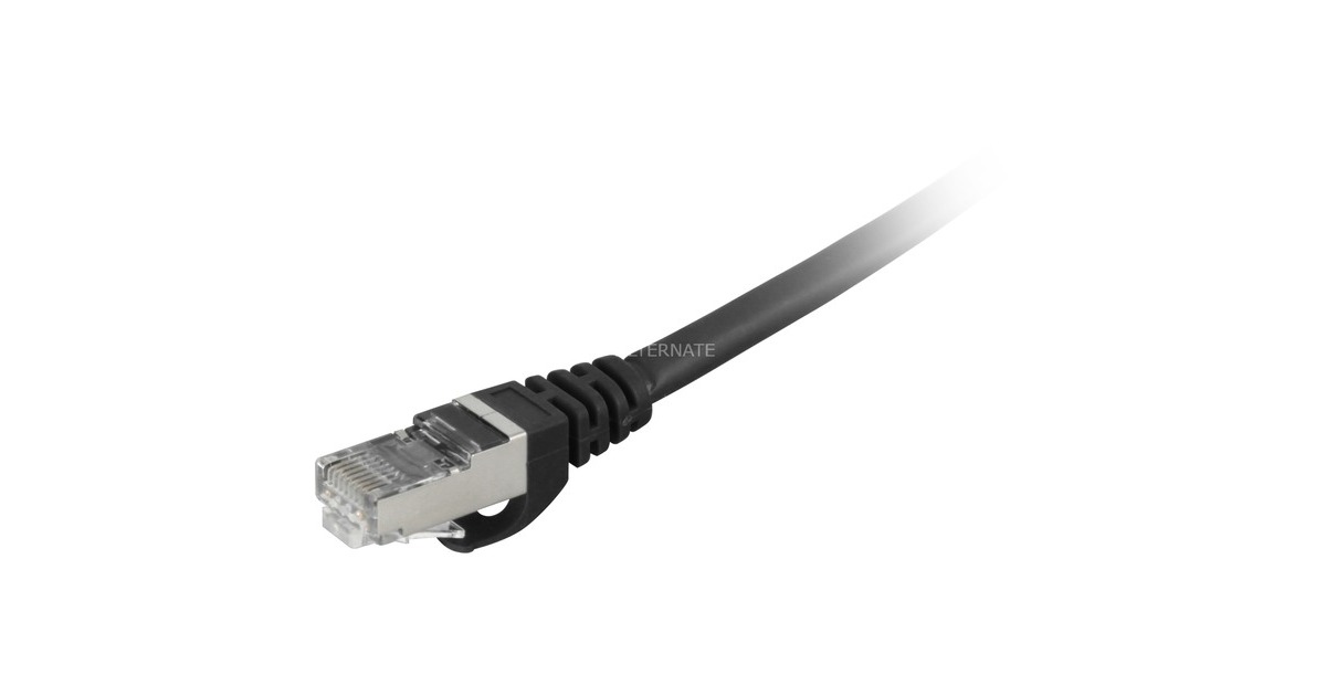 Sharkoon Patchkabel SFTP, RJ-45, mit Cat.7a Rohkabel(schwarz, 50cm)