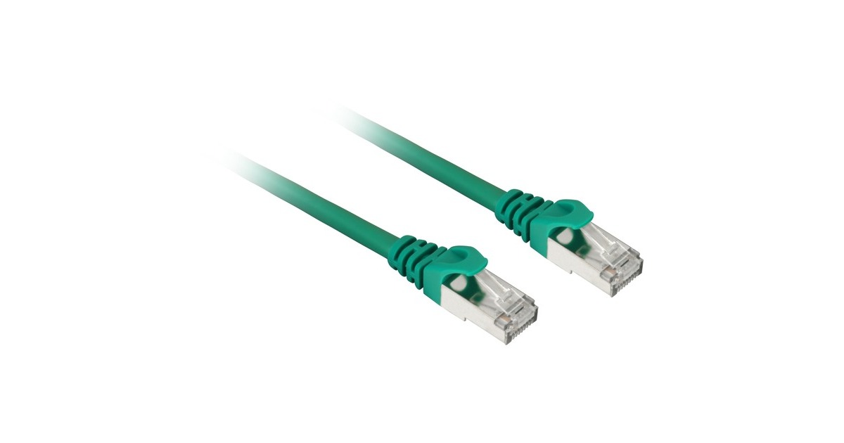 Sharkoon Patchkabel SFTP, RJ-45, mit Cat.7a Rohkabel(grün, 50cm)