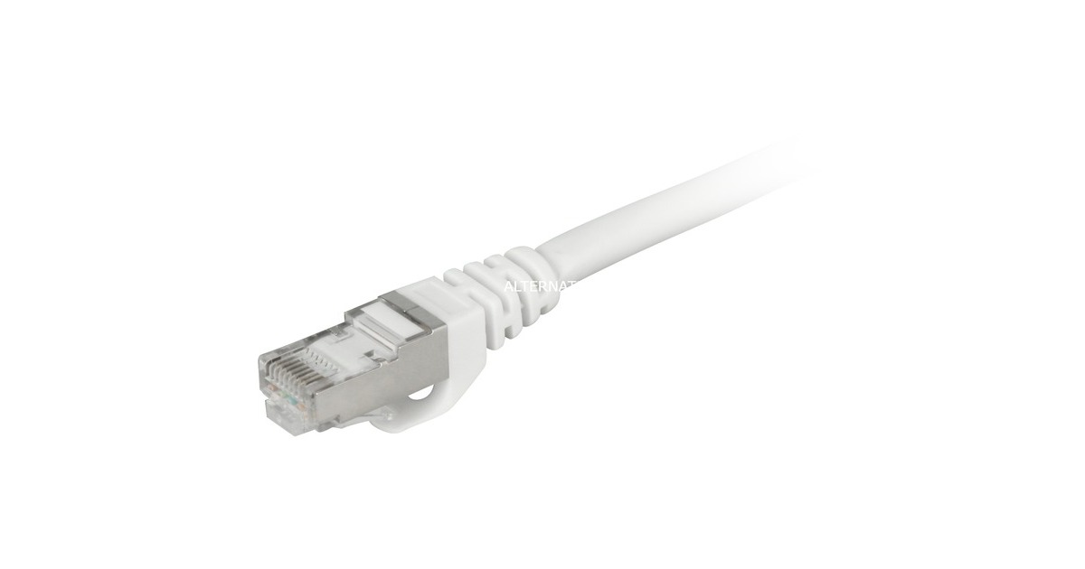 Sharkoon Patchkabel SFTP, RJ-45, mit Cat.7a Rohkabel(weiß, 50cm)