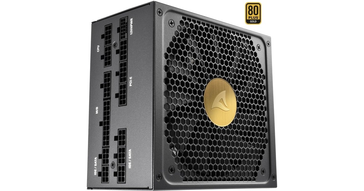 Sharkoon REBEL P30 Gold 1000W ATX3.0, PC-Netzteil(schwarz, 4x PCIe, Kabel-Management, 1000 Watt)