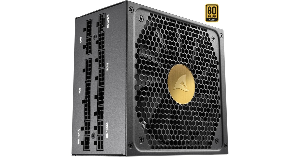 Sharkoon REBEL P30 Gold 1300W ATX3.0, PC-Netzteil(schwarz, 1x 12VHPWR, 8x PCIe, Kabel-Management, 1300 Watt)
