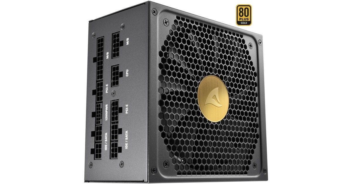 Sharkoon REBEL P30 Gold 850W ATX3.0, PC-Netzteil(schwarz, 1x 12VHPWR, 4x PCIe, Kabel-Management, 850 Watt)