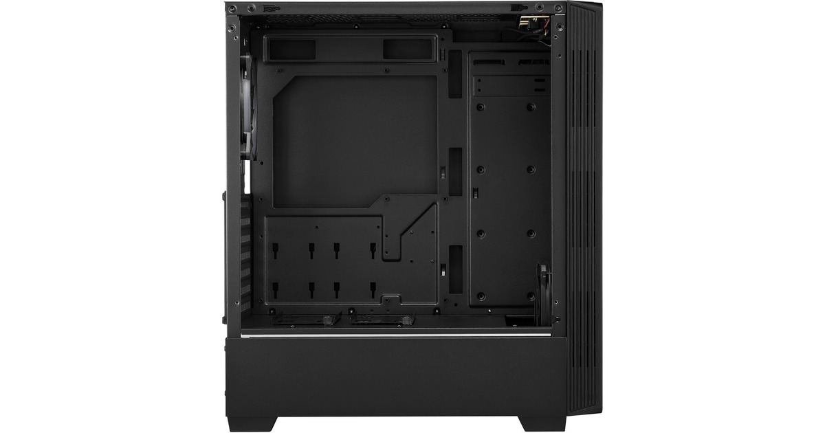 Sharkoon RGB LIT 100, Tower-Gehäuse(schwarz, Front und Seitenteil aus gehärtetem Glas)