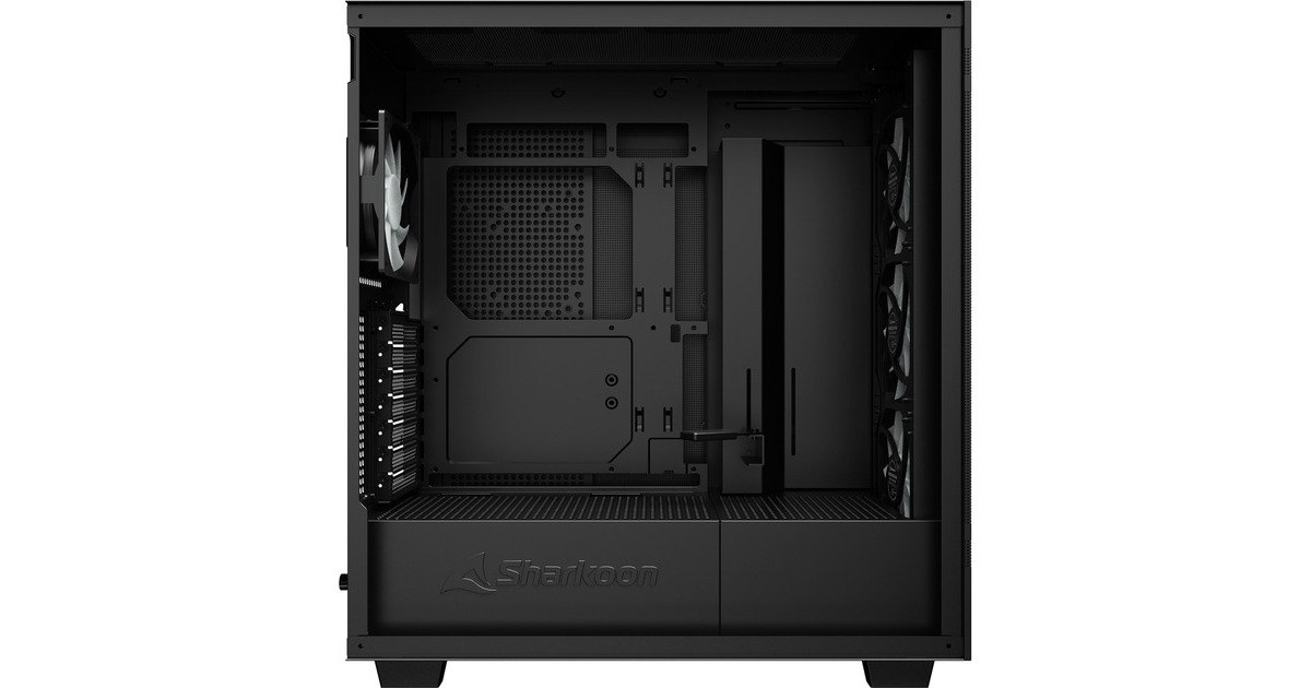 Sharkoon Rebel C50 RGB, Tower-Gehäuse(schwarz, Gehärtetes Glas)
