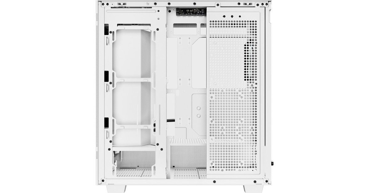 Sharkoon Rebel C50 RGB, Tower-Gehäuse(weiß, Gehärtetes Glas)