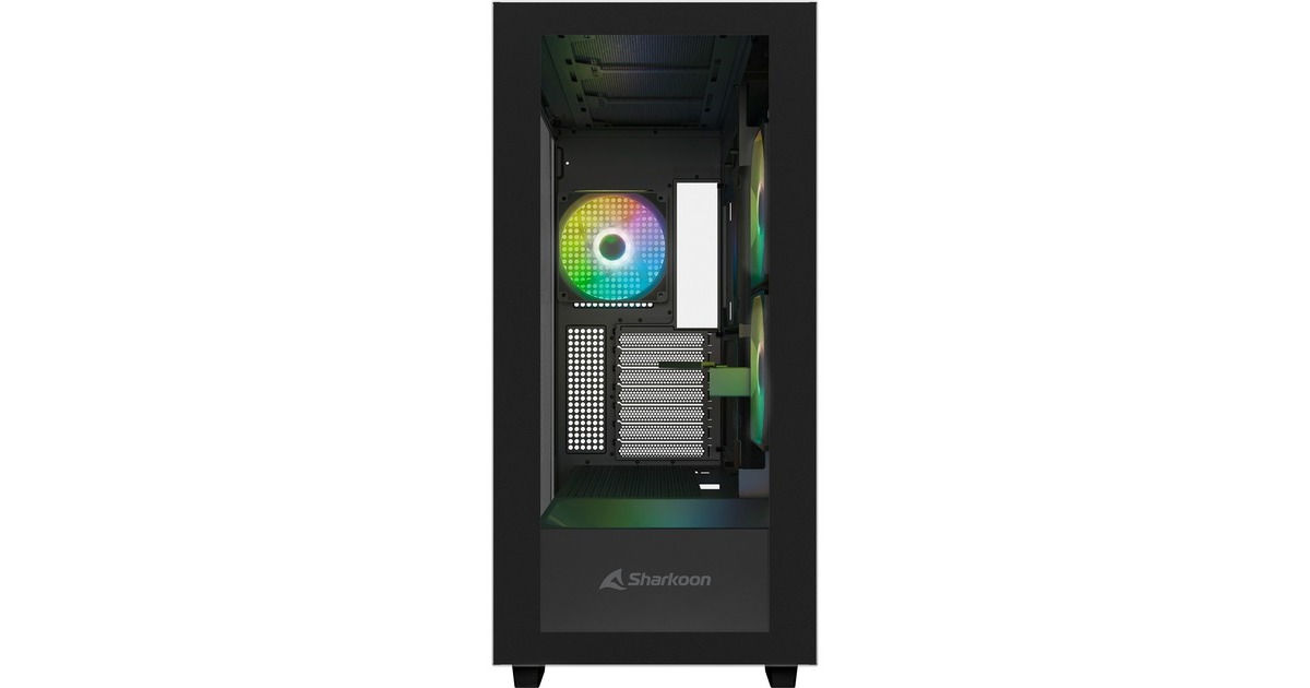 Sharkoon Rebel C60 RGB , Tower-Gehäuse(schwarz, Tempered Glass)