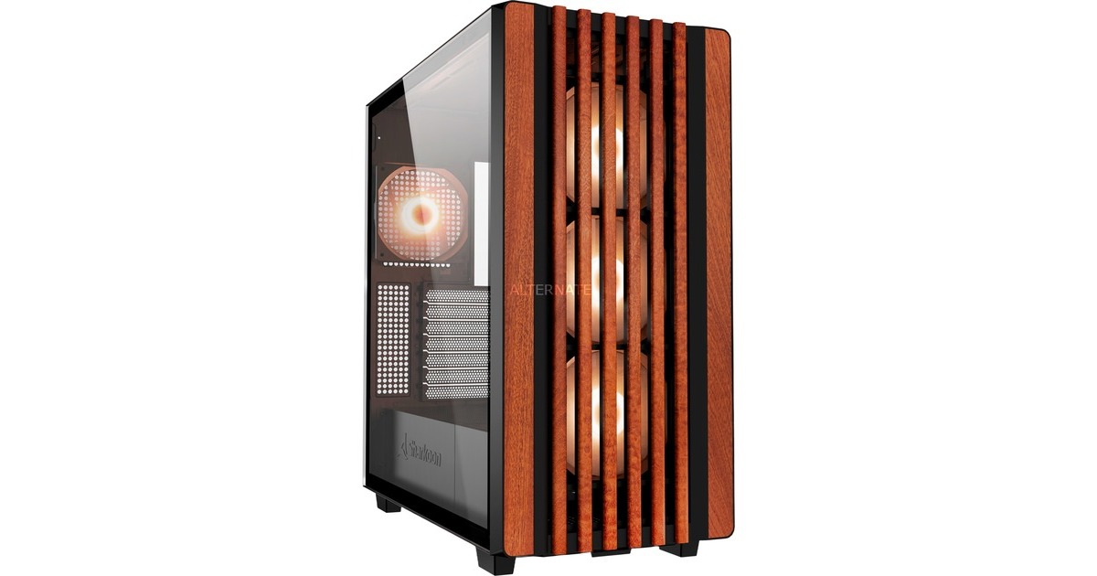 Sharkoon Rebel C70G RGB , Tower-Gehäuse(schwarz, Tempered Glass)