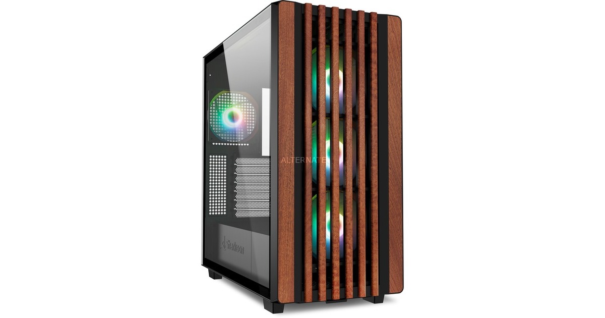 Sharkoon Rebel C70G RGB , Tower-Gehäuse(schwarz, Tempered Glass)