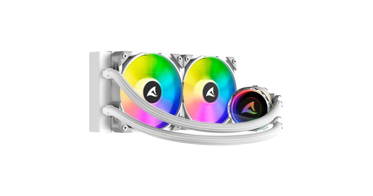 Sharkoon S80 RGB White AIO 240mm, Wasserkühlung(weiß)