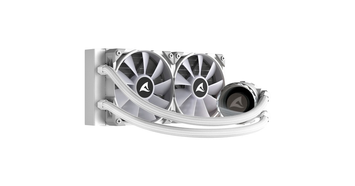Sharkoon S80 RGB White AIO 240mm, Wasserkühlung(weiß)